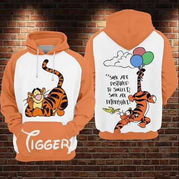 Tigger Orange Disney Winnie The Pooh Over Print 3d Hoodie Zip Hoodie 1263
