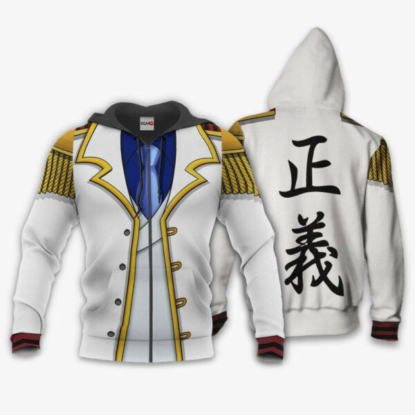 Monkey D Garp Uniform One Piece Anime 1k696 Fan Gift Stylist Unisex Cartoon Graphic Outfits Aop 3d Hoodie, Zip Hoodie 2856