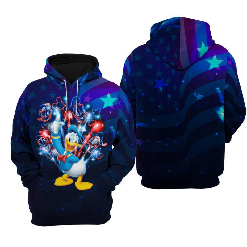 Donald And Friend July 4th Hoodie Zip Hoodie