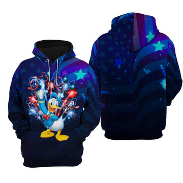 Donald And Friend July 4th Hoodie Zip Hoodie