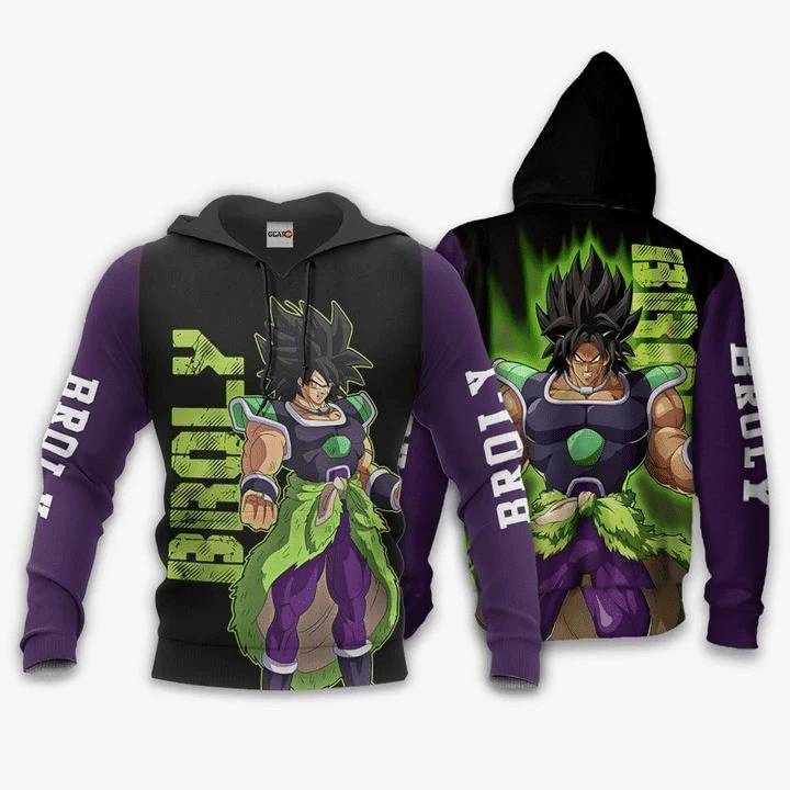 Super Broly Dragon Ball Anime Manga For Men And Women 3d Hoodie Zip Hoodie