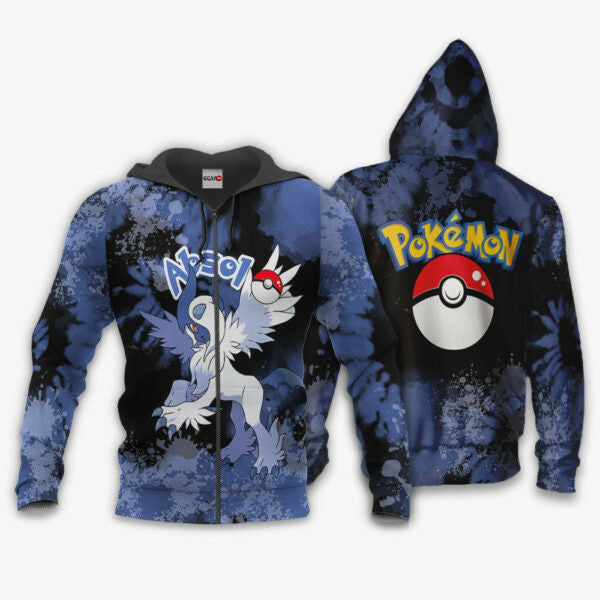 Absol Anime Pokemon Tie Dye Style 1k705 Fan Gift Stylist Unisex Cartoon Graphic Outfits Aop 3d Hoodie, Zip Hoodie 1209