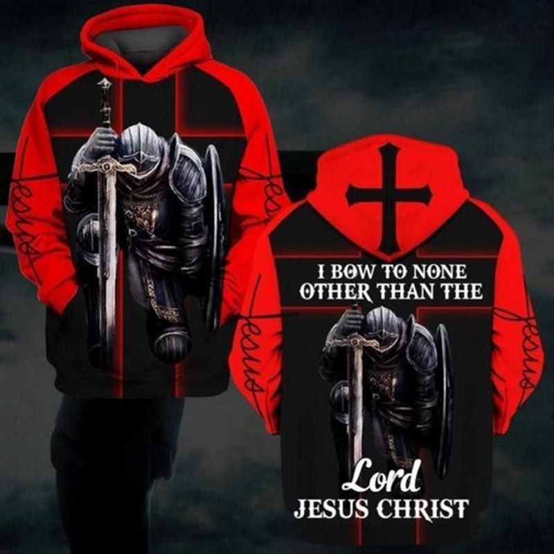 I Bow A None Other Than The Lord Jesus Christ All Over Printing 3d Hoodie