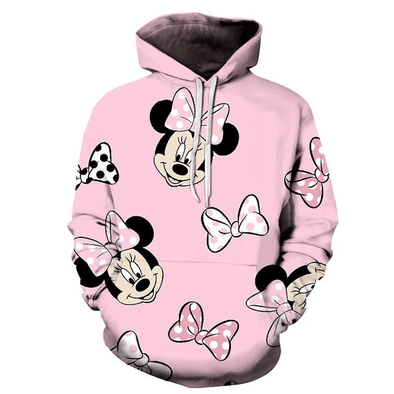 Minnie Mouse 3d All Over Print Hoodie, Zip-up Hoodie