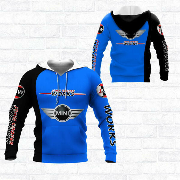 Mini John Cooper Works Shirt Fan Gift 684, Stylist Unisex 3d Hoodie Zip Hoodie 2198