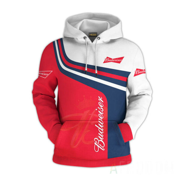 Budweiser Beer Hoodie And Zip Hoodie, Gift For Fan 3d All Over Print Shirt Hoodie 1001