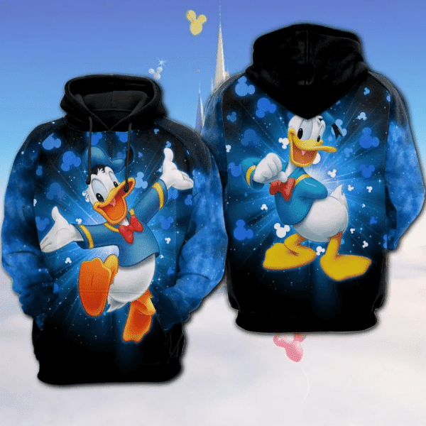 Donald Duck Bling Mickey Mouse Disney Cartoon 504 Fan Gift Stylist Unisex Cartoon Graphic Outfits Aop Hoodie 306