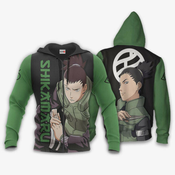 Nara Shikamaru Naruto Anime 3k155 Fan Gift Stylist Unisex Cartoon 3d Hoodie Zip Hoodie 2616