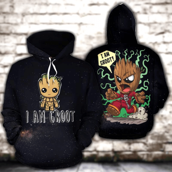 Groot,iam Groot Marvel Comics 2k548 Lover Gift ,groot All Over Print 3d Hoodie 1277