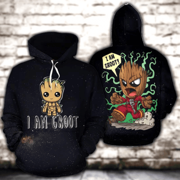 Groot,iam Groot Marvel Comics 2k548 Lover Gift ,groot All Over Print 3d Hoodie 1277