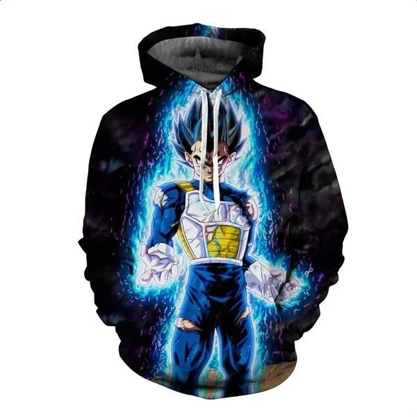 Goku Cartoon Dragon Ball Anime Manga 30 Over Print 3d Hoodie Zip Hoodie