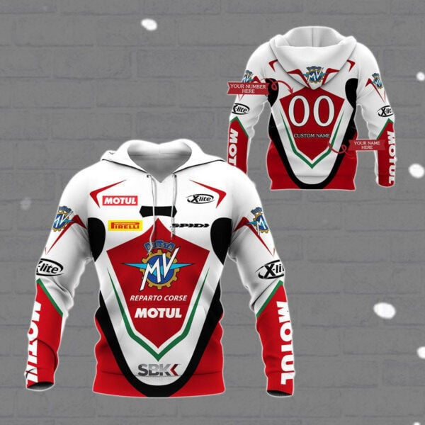 Custom Name Number Mv Agusta Racing Shirt Fan Gift 416, Stylist Unisex 3d Hoodie Zip Hoodie 1432