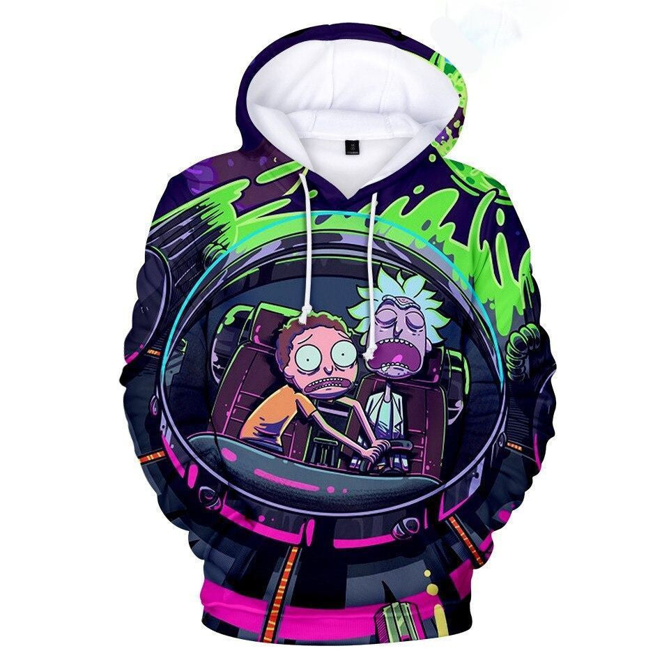 Rick And Morty Gift For Men And Women Over Print 3d Hoodie Zip Hoodie 872
