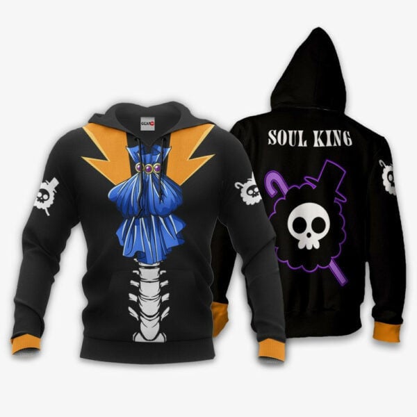 One Piece Brook Uniform Anime 3k218 Fan Gift Stylist Unisex Cartoon 3d Hoodie Zip Hoodie 1844