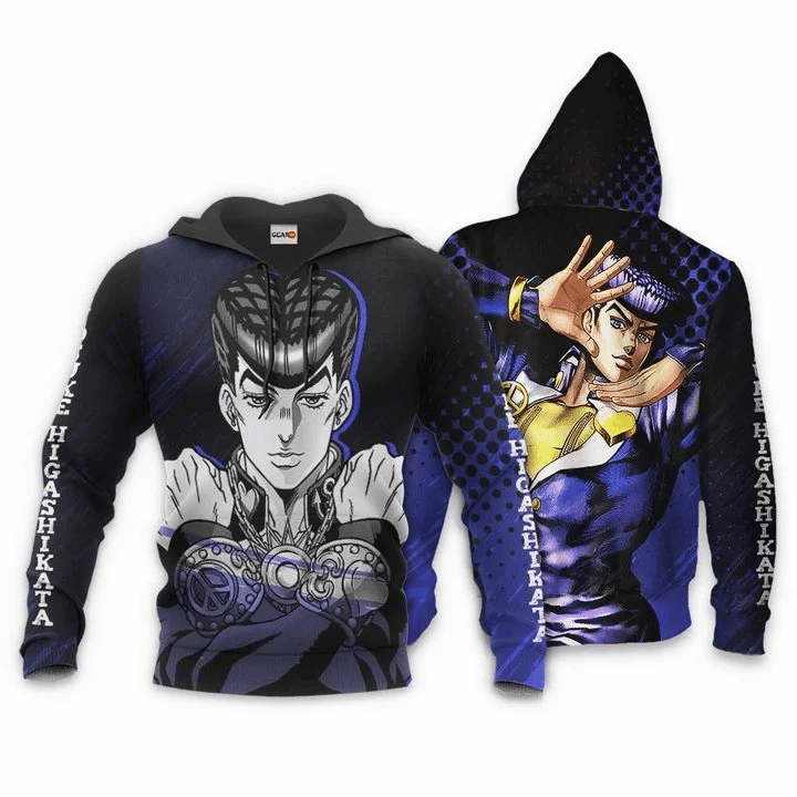 Josuke Higashikata Jojos Bizarre Adventure Anime Manga For Men And Women 3d Hoodie Zip Hoodie