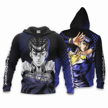 Josuke Higashikata Jojos Bizarre Adventure Anime Manga For Men And Women 3d Hoodie Zip Hoodie