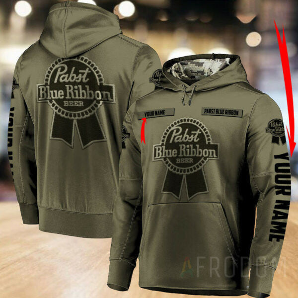 Personalized Vintage Pabst Blue Ribbon Unisex Hoodie, Gift For Fan 3d All Over Print Shirt Hoodie 2179