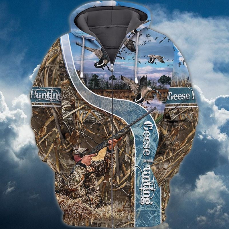Geese Hunting For Men And Women 3d Hoodie Zip Hoodie