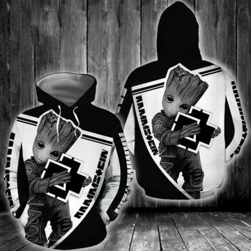 Rammstein Groot 3d Hoodie Zip Hoodie