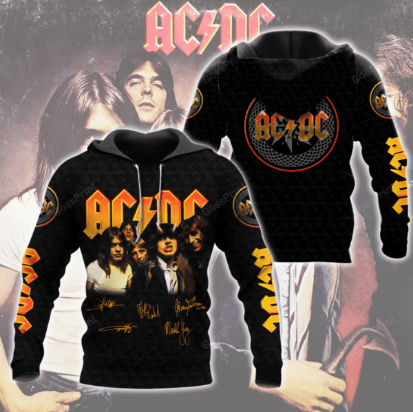 Acdc Rock Band Signatures Aop Hoodie 4 152