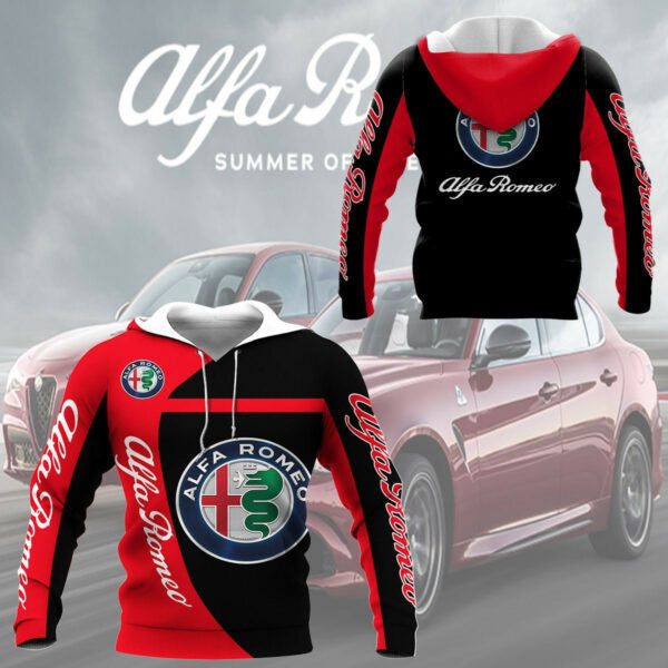 Alfa Romeo Shirt Fan Gift 191, Stylist Unisex 3d Hoodie Zip Hoodie 386