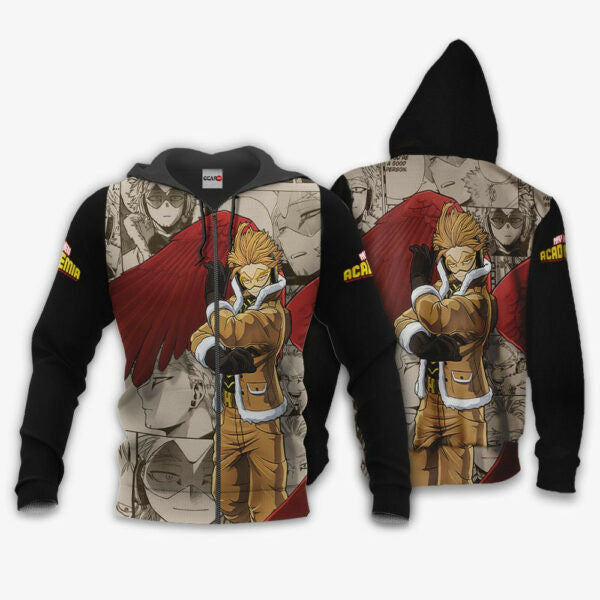 Keigo Takami Anime My Hero Academia Manga 1k969 Fan Gift Stylist Unisex Cartoon Graphic Outfits Aop 3d Hoodie Zip Hoodie 375