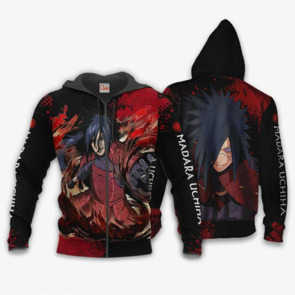 Uchiha Madara Naruto Anime 2k977 Fan Gift Stylist Unisex Cartoon 3d Hoodie Zip Hoodie 2710