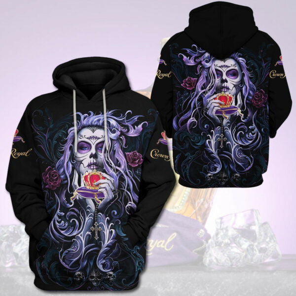 Crown Royal Sugar Skull Girl Trending Hoodie 519 200