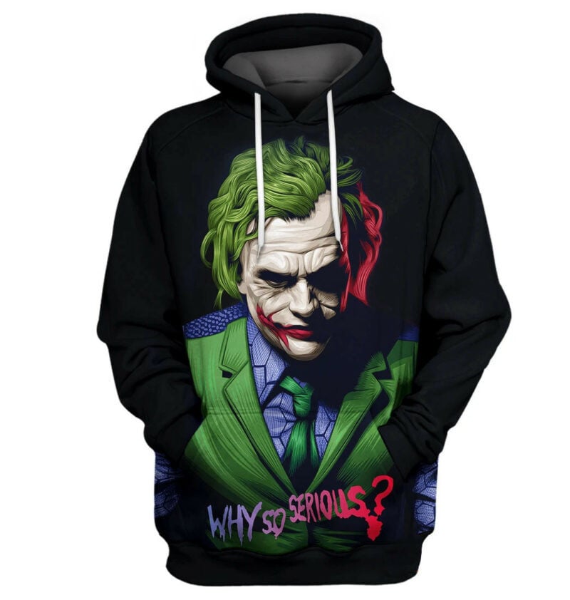 Dc Joker Hoodie Why So Serious Straight Outta Gotham 3d Hoodie Zip Hoodie