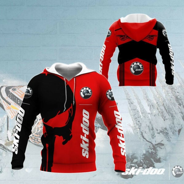Skull Ski-doo Racing Team 7k752 Fan Gift Zip Hoodie Hoodie Ii0 2844