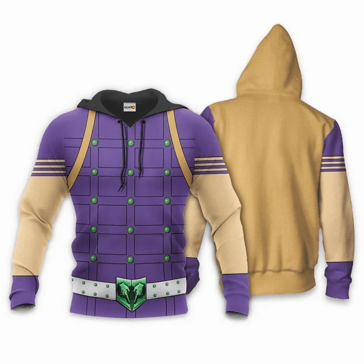 Jojo's Bizarre Adventure Gyro Zeppeli Anime Manga For Men And Women 3d Hoodie Zip Hoodie