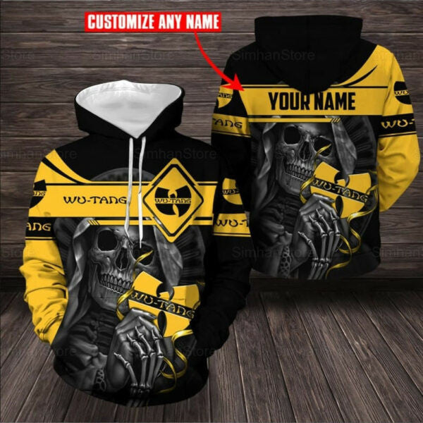 Custom Name Skull Wu Tang Clan Hip Hop,wu Tang Clan Hip Hop 2k730 Fan Gift Stylist Unisex Cartoon 3d Hoodie Zip Hoodie 521