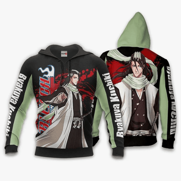 Byakuya Kuchiki Anime Manga Bleach For Men And Women 3d Hoodie Zip Hoodie