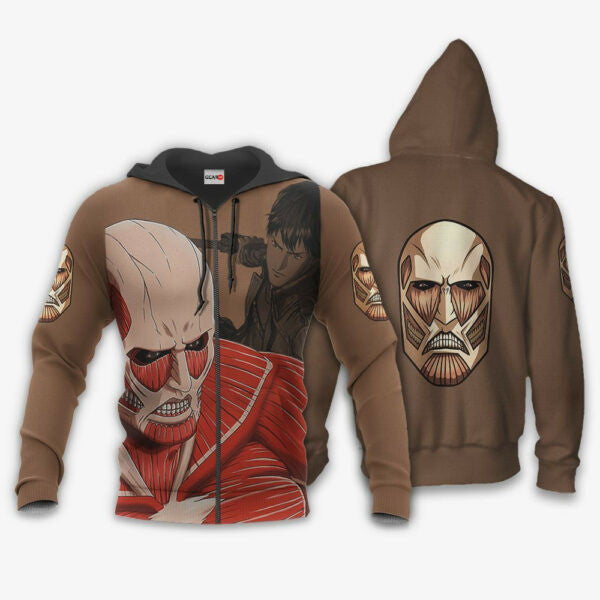 Aot Giant Titan Attack On Titan Anime 3k434 Fan Gift Stylist Unisex Cartoon 3d Hoodie Zip Hoodie 1005