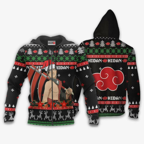 Akatsuki Hida Christmas Naruto Anime 1k433 Fan Gift Stylist Unisex Cartoon Graphic Outfits Aop 3d Hoodie, Zip Hoodie 68