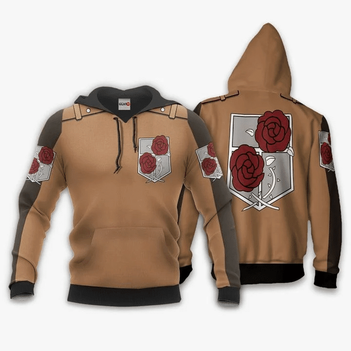 Aot Stationary Guard Attack On Titan Anime Manga For Men And Women 3d Hoodie Zip Hoodie