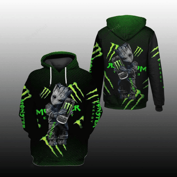 Groot Monster Energy Racing Team Car Fan Gift 3d Zip Hoodie Hoodie Ii0 1576