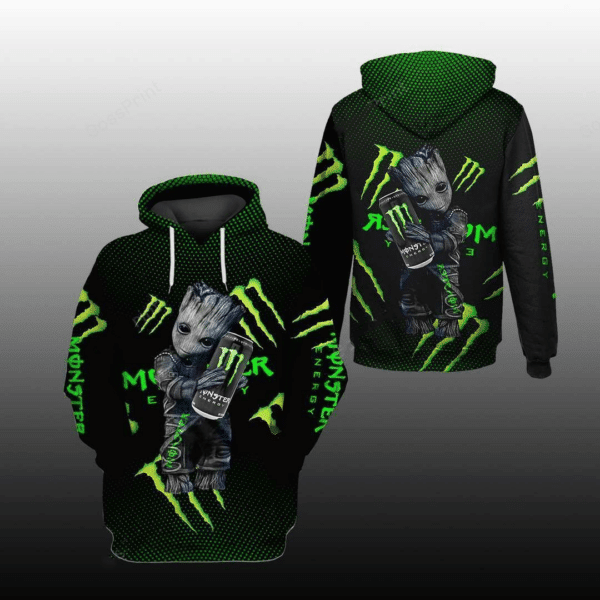 Groot Monster Energy Racing Team Car Fan Gift 3d Zip Hoodie Hoodie Ii0 1576