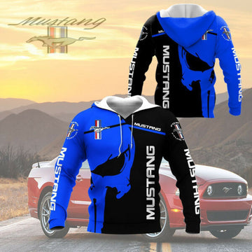 Punishes Ford Mustang Shelby Luxury Car 8k208 Fan Gift 3d Zip Hoodie Hoodie Ii0 2748