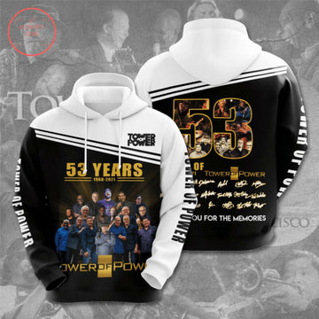 Top Of Power 53 Years 1968 2021 3d Hoodie Zip Hoodie