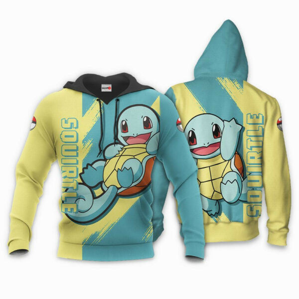 Squirtle Anime Pokemon Manga 1k852 Fan Gift Stylist Unisex Cartoon Graphic Outfits Aop 3d Hoodie Zip Hoodie 2579