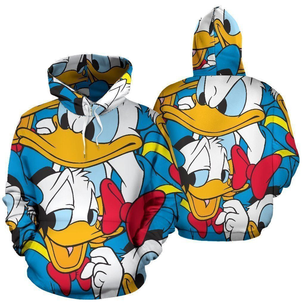Donald Duck Movies Disney Over Print 3d Hoodie Zip Hoodie 64