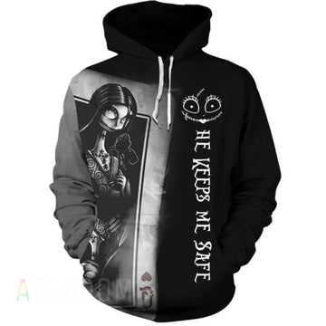 Jack Skellington And Sally Couple Hoodie 2, Gift For Fan 3d All Over Print Shirt Hoodie 187