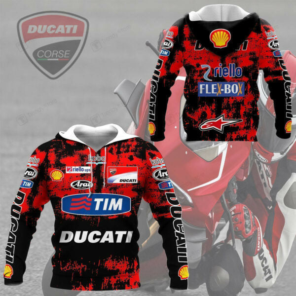 Ducati Racing Shirt Fan Gift 524, Stylist Unisex 3d Hoodie Zip Hoodie 491