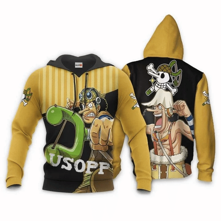 One Piece Usopp Anime Manga One Piece For Men And Women 3d Hoodie Zip Hoodie