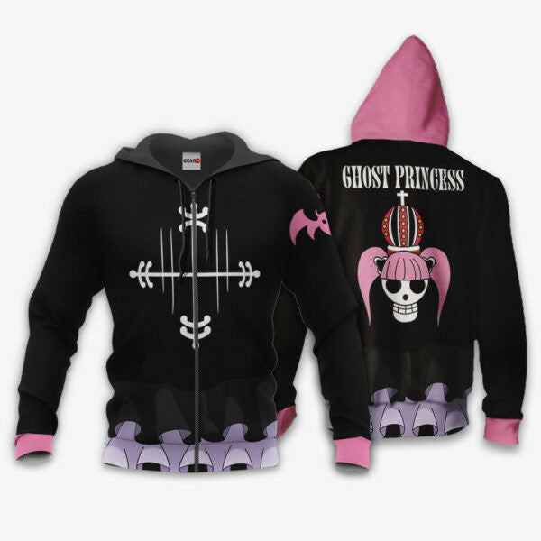 One Piece Perona Uniform Anime 3k162 Fan Gift Stylist Unisex Cartoon 3d Hoodie Zip Hoodie 1954