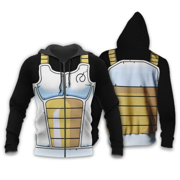 Vegeta Saiyan Battle Armor Dragon Ball Z Anime 1k296 Fan Gift Stylist Unisex Cartoon Graphic Outfits Aop 3d Hoodie, Zip Hoodie 1919