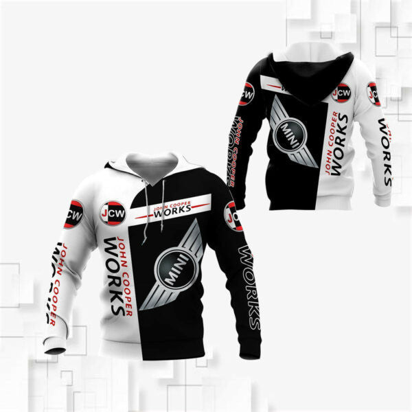 Mini John Cooper Works Shirt Fan Gift 688, Stylist Unisex 3d Hoodie Zip Hoodie 2273