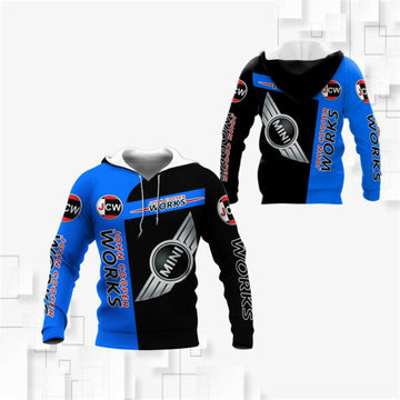 Mini John Cooper Works Shirt Fan Gift 685, Stylist Unisex 3d Hoodie Zip Hoodie 2348