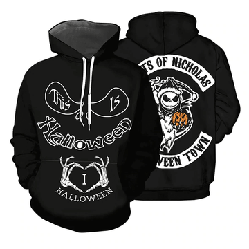 Jack Skellington The Nightmare Before Christmas 128 Fan Gift Stylist Unisex Cartoon Graphic Outfits Aop Hoodie, Zip Hoodie 981